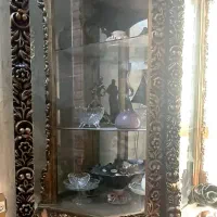 بوفه ویترین منبت کاری چوب راش کار دست|بوفه، ویترین، کنسول|تهران, جنت‌آباد مرکزی|دیوار