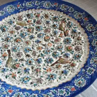بشقاب میناکاری 35سانتی متری|صنایع دستی و سایر لوازم تزئینی|اصفهان, شهشهان|دیوار