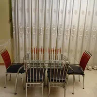 میز غذا خوری استیل ۶نفره