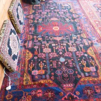 انواع قالیچه های نهاوند و قشقایی قدیمی|فرش|قم, باغ کرباسی|دیوار