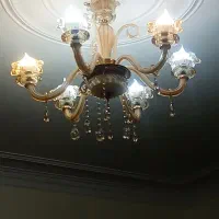 لوستر 6شاخه همراه یک دیوار کوب