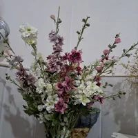 گل مصنوعی شکوفه خارجی وگلدون سرامیکی