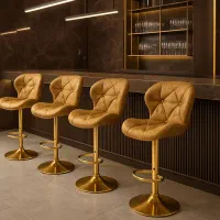 صندلی نوی نو جکدار ارگونومیک پایه طلایی رنگ ثابت|صندلی و نیمکت|تهران, بهار|دیوار