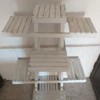 جا گلدونی چوبی