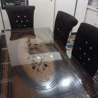 میز نهار خوری شش نفره کار کرده|میز و صندلی غذاخوری|کنگاور, |دیوار