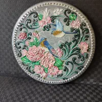 تابلو برجسته تکسچر طرح گل و پرنده دکوری هنری مدرن|تابلو، نقاشی، عکس|تهران, اکباتان|دیوار
