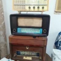 رادیو قدیمی لامپی ناسیونال سالم|کلکسیون اشیاء عتیقه|لولمان, |دیوار