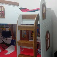 تخت دوطبقه طرح کلبه