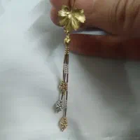 یک جفت گوشواره طلا نو طرح انگور با فاکتور معتبر