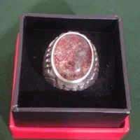 انگشتر نقره دُر خونی