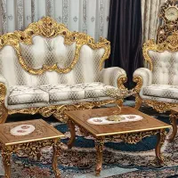 مبل سلطنتی شاهنشین 9نفر باغذاخوری6نفره درحدنونو|مبلمان خانگی و میز عسلی|بروجرد, |دیوار