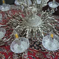 لوستر تمام برنجی ۱۰ شاخه|لوستر و چراغ آویز|مشهد, شهید معقول|دیوار