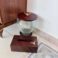 سطل و جا دستمالی پذیرایی