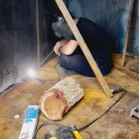 جوشکار سیار ساخت کوره زغال....