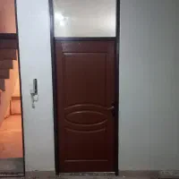 درب چوبی با کلاف آهنی