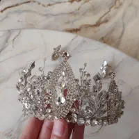 تاج و گوشواره ست عروس پرکار سبک و منعطف