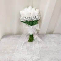 دسته گل عروس ماهرخ|گل مصنوعی|میناب, |دیوار