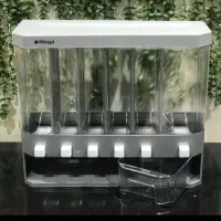 یک عدد جا حبوباتی ۶ ردیفه نو رنگ طوسی ،