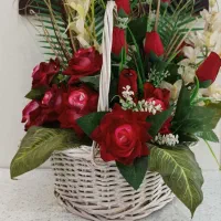 گل مصنوعی باسبد نونو
