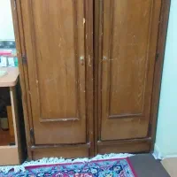 کتابخانه و کمد لباس چوب جنس قدیمی