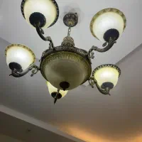 لوستر پنج شاخه برنز