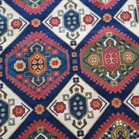 فرش طرح گبه ای|گلیم، جاجیم، گبه|زنجان, |دیوار