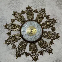 ساعت دیواری برنز خورشیدی سنگین