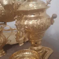 ست سماور  برقی آبکاری طلا قدیمی|صنایع دستی و سایر لوازم تزئینی|تهران, پونک|دیوار