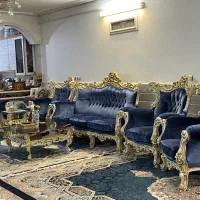 مبل استیل ۹ نفره + میز ناهارخوری ۶ نفره ست|مبلمان خانگی و میز عسلی|کاشان, ۲۲ بهمن|دیوار