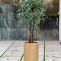 گلدان استوانه فایبر گلاس مدل چکشی