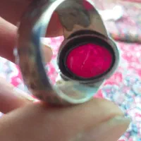 انگشتریاقوت دانه اناری نقره پاک مهردار|جواهرات|شهرکرد, |دیوار
