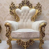 مبل سلطنتی مبلمان استیل ۹نفره چوب اصلی