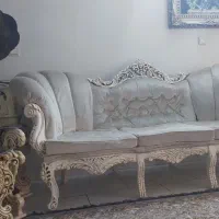 مبل ۸نفره همره ۴عدد عسلی ومیز تلویزیون ست هم|مبلمان خانگی و میز عسلی|باقرشهر, |دیوار