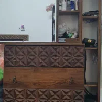 سرویس خواب(تخت خواب،دراور با آینه،پاتختی)|تخت و سرویس خواب|مشهد, کوه سنگی|دیوار