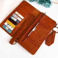 کیف پول وگوشی چرم طبیعی درجه یک دستددز|کیف، کفش، کمربند|ارسنجان, |دیوار