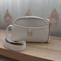 کیف چرم مصنوعی سفید رنگ