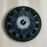 ساعت دیواری طرح چشم زخم