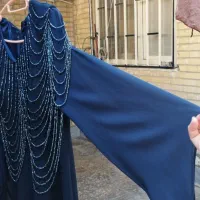 مجلسی سرمه ای شیک منجق دوزی سایز۵۰ـ۵۲|لباس|بندر ماهشهر, |دیوار