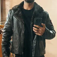 کاپشن چرم بوفالو