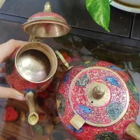 کتری قوری برنجی عتیقه قدیمی|کلکسیون اشیاء عتیقه|مشهد, سید رضی|دیوار