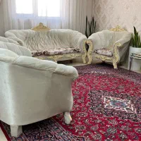 مبل نیمه استیل شیری|مبلمان خانگی و میز عسلی|ری, شهید بهشتی|دیوار
