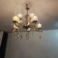 لوستر چشمه نور ۵ شاخه ۱۰ شعله|لوستر و چراغ آویز|اهواز, کیانپارس |دیوار