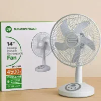 پنکه شارژی برقی دی پی مدل DP-7611 اصل ۶ ساعته