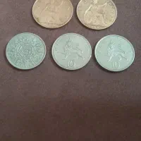 ۵عدد سکه ی بریتانیایی