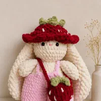 عروسک دست بافت تدی باف (خرگوش . خرس . جوجه)