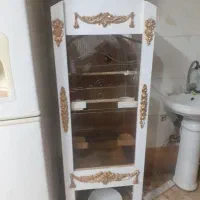 قفس پرنده به همراه دوتا مرغ عشق مولد