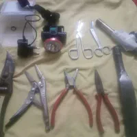 انبرکلا غی قیچی چراغ قوه