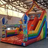 سرسره بادی قصربادی شهربازی ارتفاع۹متر ( شادلین )|اسباب‌‌بازی|تهران, جیحون|دیوار