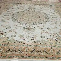 فرش ماشینی ۱۲ متری ۳ در ۴ زمینه روشن و ۴متری|فرش|زنجان, |دیوار