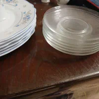 پیش دستی و نمکپاش لومینارک وقاشق شربت|ظروف سرو و پذیرایی|رشت, استادسرا|دیوار